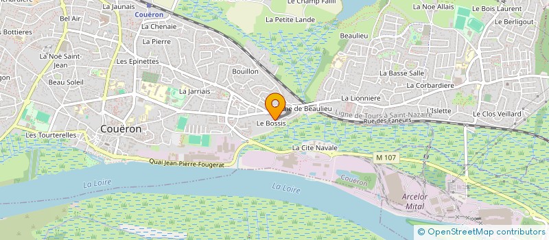 localisation de l'entreprise RN 24 à COUERON