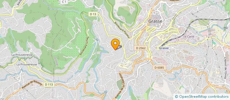 localisation de l'entreprise RN 33 à GRASSE