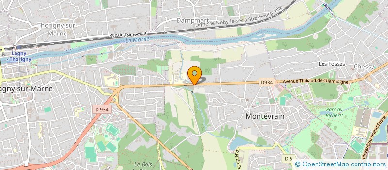 localisation de l'entreprise RN 34  MONTEVRAIN