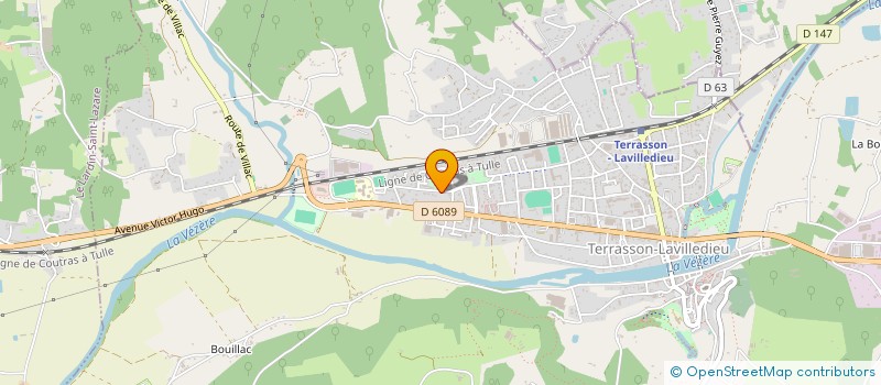 localisation de l'entreprise RN 89  TERRASSON LAVILLEDIEU