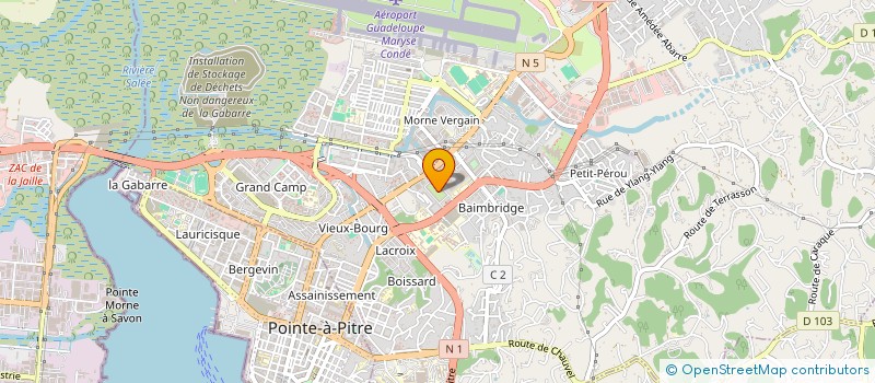 localisation de l'entreprise RN BTP  LES ABYMES