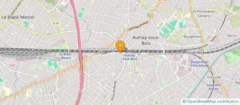 localisation de l'entreprise RN DISTRIBUTION à AULNAY-SOUS-BOIS