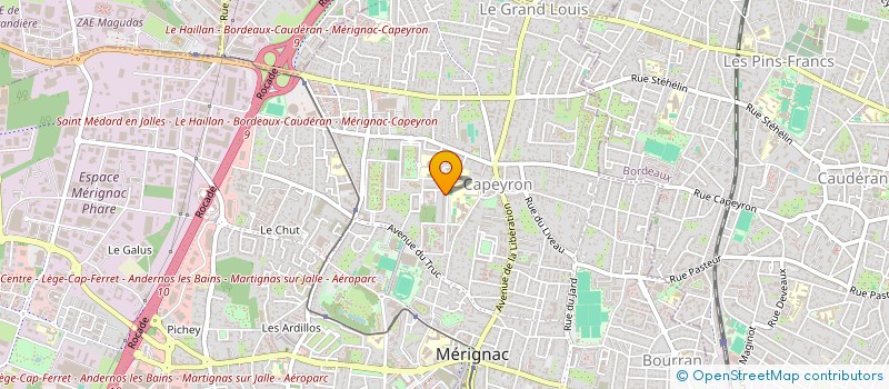 localisation de l'entreprise RN EXPRESS S.A.S.U. à MERIGNAC