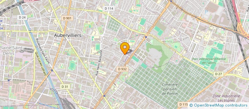 localisation de l'entreprise RN IT ENGINEERING AND CONSULTING  AUBERVILLIERS