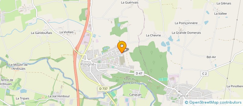 localisation de l'entreprise RN MENUISERIE  POLIGNE