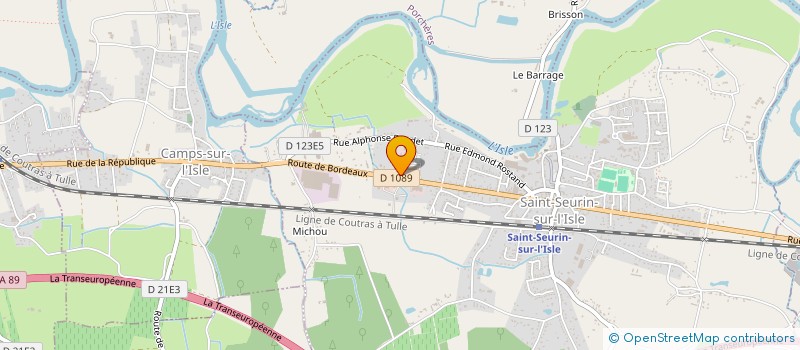 localisation de l'entreprise RN MOTOCULTURE à SAINT-SEURIN-SUR-L'ISLE