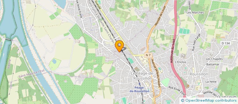 localisation de l'entreprise RN TELECOM  LE PEAGE-DE-ROUSSILLON