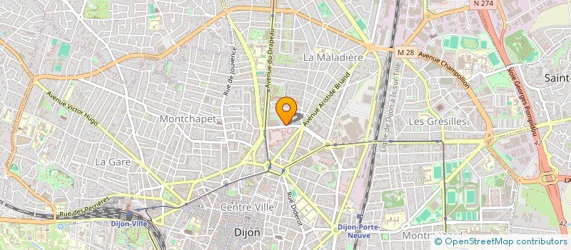 localisation de l'entreprise RN TRANSPORT à DIJON