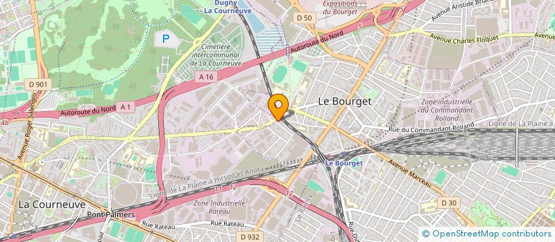 localisation de l'entreprise RN VETEMENTS à LE BOURGET