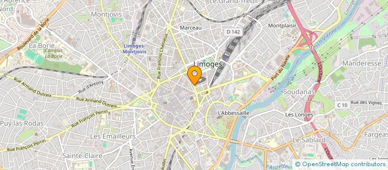 localisation de l'entreprise RN2B à LIMOGES