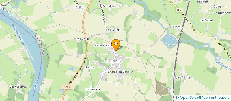 localisation de l'entreprise RN7 TURDINE  MOGNENEINS