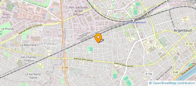 localisation de l'entreprise RNA  ARGENTEUIL