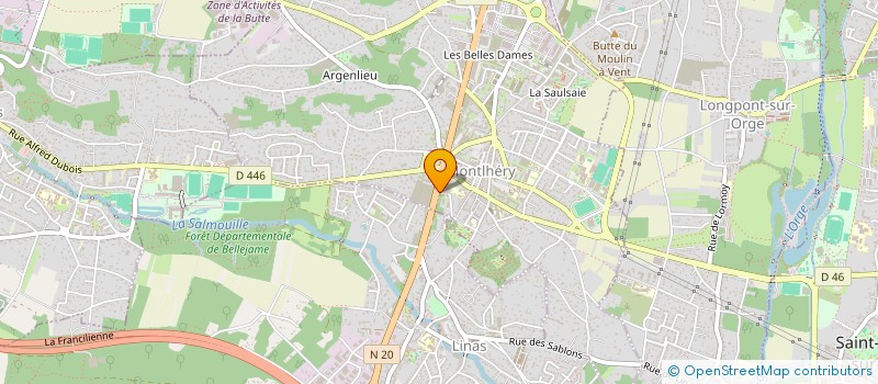 localisation de l'entreprise RNAUTO  LINAS