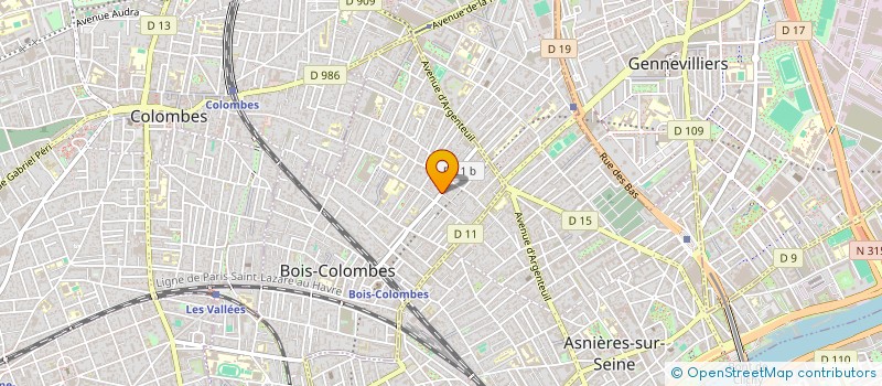 localisation de l'entreprise RNB à BOIS-COLOMBES