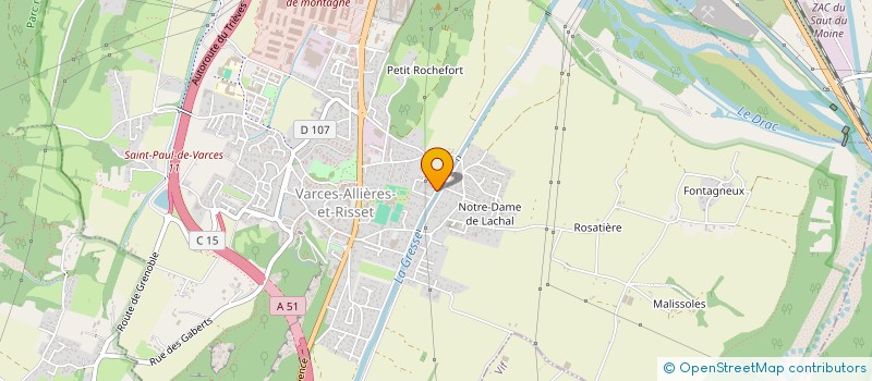 localisation de l'entreprise RNG CARRELAGE  VARCES-ALLIERES-ET-RISSET