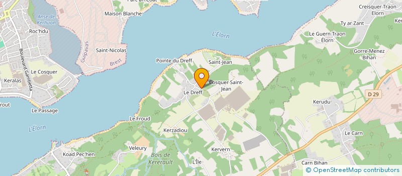 localisation de l'entreprise RNH CONSULTING à PLOUGASTEL-DAOULAS