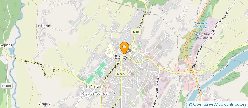 localisation de l'entreprise RNJ  BELLEY