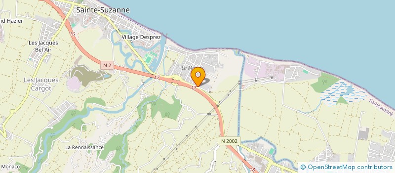 localisation de l'entreprise RNJ TRAVAUX SPECIAUX à SAINTE-SUZANNE