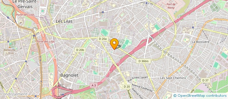 localisation de l'entreprise RNS à BAGNOLET