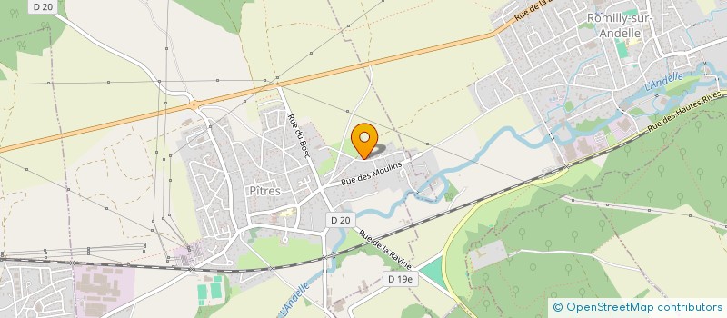 localisation de l'entreprise RNS IMMO  ROMILLY-SUR-ANDELLE