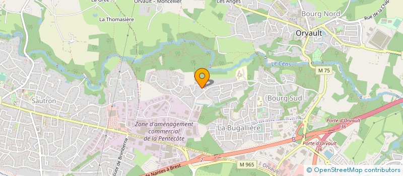 localisation de l'entreprise RNST à ORVAULT
