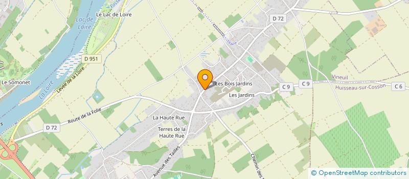 localisation de l'entreprise RNU INVEST  VINEUIL