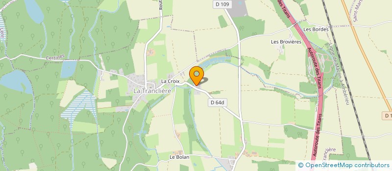 localisation de l'entreprise RNV ROUSSET REGNIER  LA TRANCLIERE