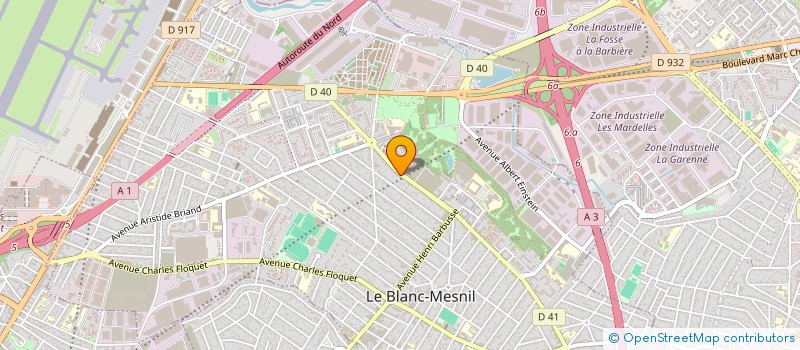 localisation de l'entreprise RNYSR à LE BLANC-MESNIL