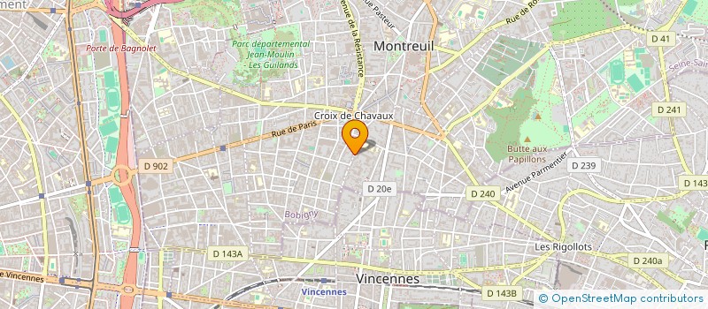 localisation de l'entreprise RO-BOTS à MONTREUIL