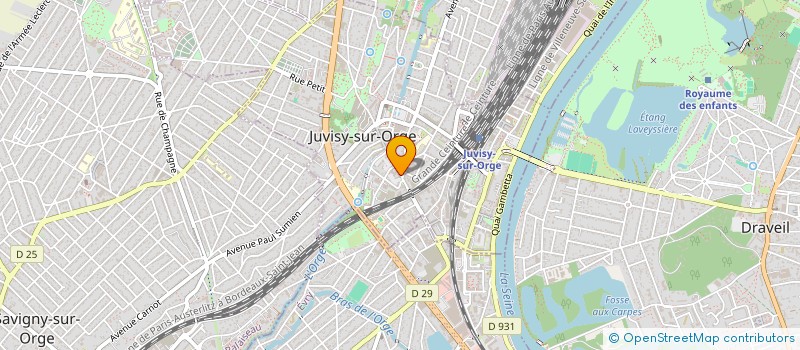 localisation de l'entreprise RO ECHAFAUDAGE à JUVISY-SUR-ORGE