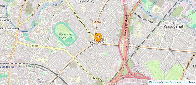 localisation de l'entreprise RO INVESTISSEMENTS à MARCQ-EN-BARŒUL
