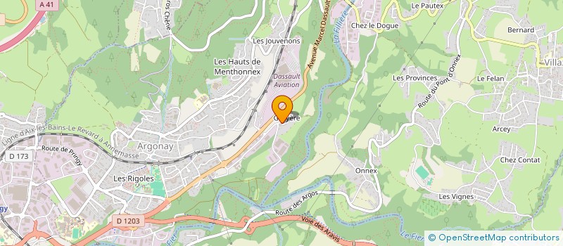 localisation de l'entreprise RO.LAND  ARGONAY