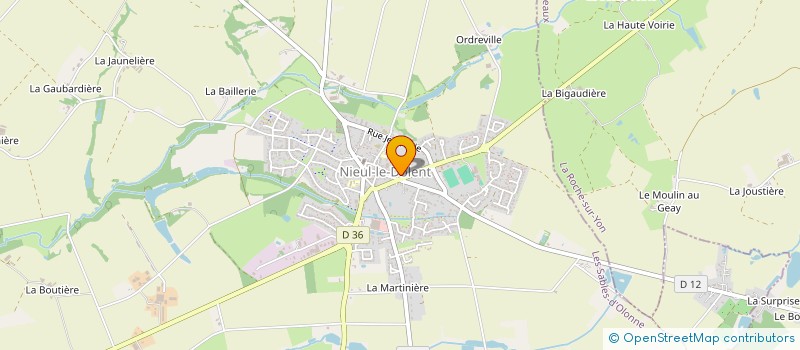 localisation de l'entreprise RO2C  NIEUL-LE-DOLENT