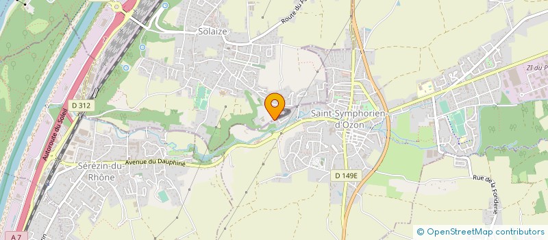 localisation de l'entreprise RO2P PLOMBERIE  SAINT-SYMPHORIEN-D'OZON