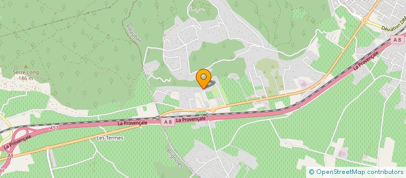 localisation de l'entreprise ROA  VIDAUBAN