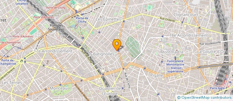 localisation de l'entreprise ROAD  PARIS 17