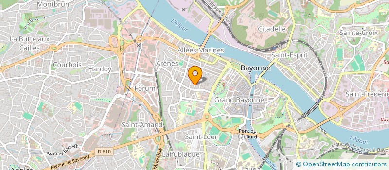 localisation de l'entreprise ROAD à BAYONNE