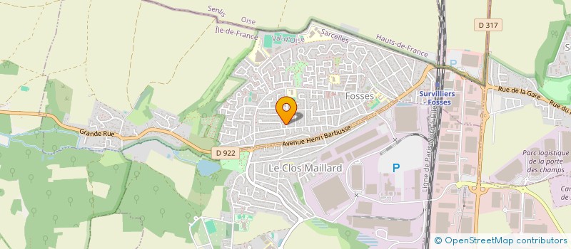 localisation de l'entreprise ROAD AGENCY EURL  FOSSES