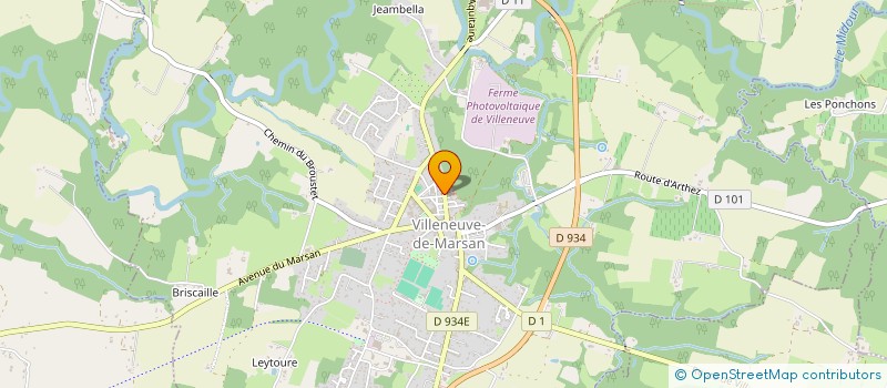 localisation de l'entreprise ROAD ART GALLERY  VILLENEUVE-DE-MARSAN