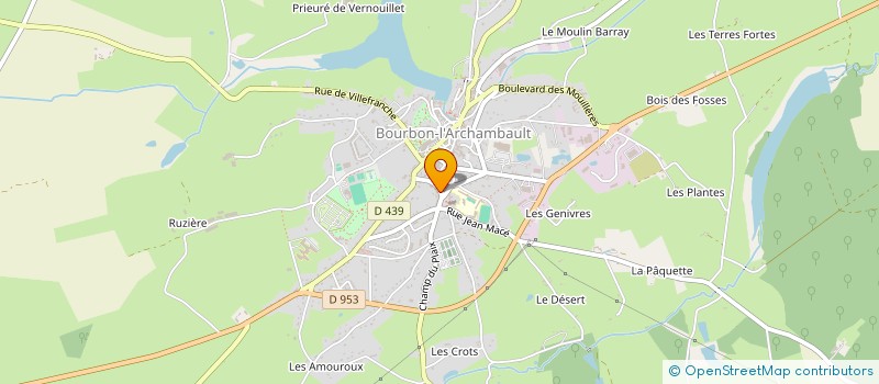 localisation de l'entreprise ROAD-CLIP  BOURBON-L'ARCHAMBAULT