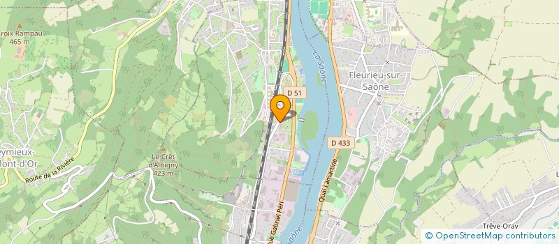 localisation de l'entreprise ROAD FD TRANSPORT  ALBIGNY-SUR-SAONE