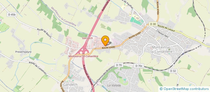 localisation de l'entreprise ROAD HOUSE 88  MONTASTRUC-LA-CONSEILLERE