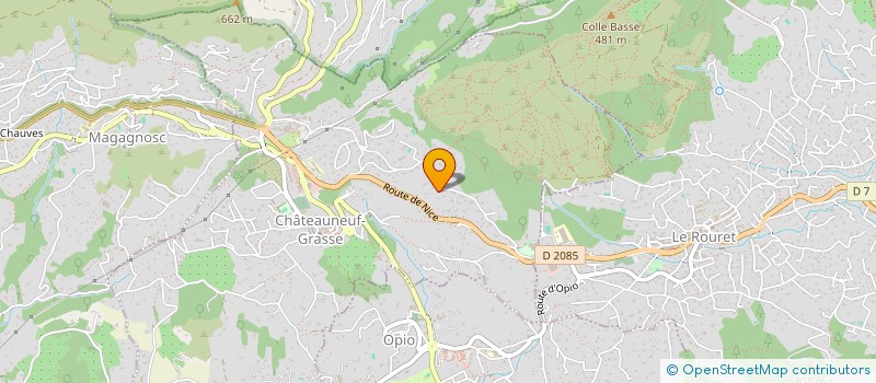 localisation de l'entreprise ROAD PUBLICITE  CHATEAUNEUF-GRASSE