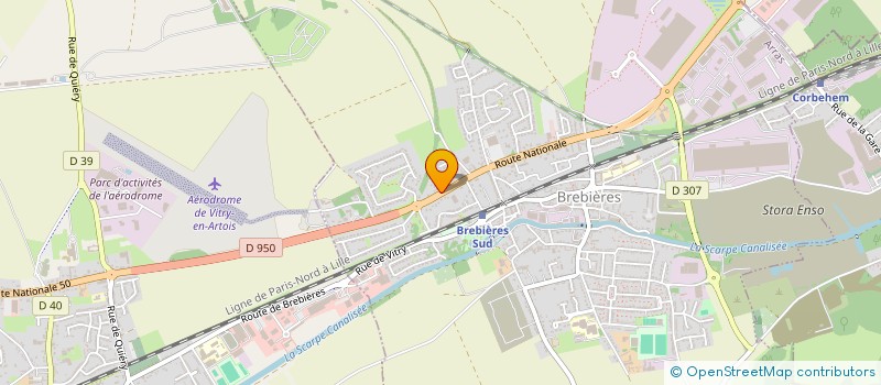 localisation de l'entreprise ROAD TO 4L à BREBIERES