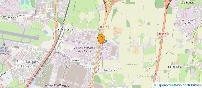 localisation de l'entreprise ROAD VALLON 837  NOYAL-CHATILLON-SUR-SEICHE