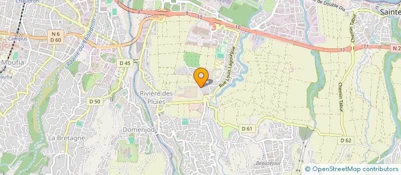 localisation de l'entreprise ROADIA OCEAN INDIEN  SAINTE-MARIE