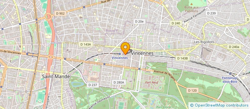 localisation de l'entreprise ROADMARK  VINCENNES