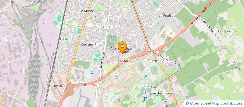 localisation de l'entreprise ROADPARC 72  LE MANS