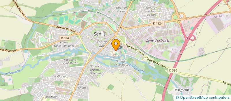 localisation de l'entreprise ROADSIDE  SENLIS