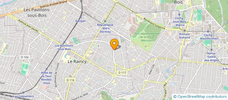 localisation de l'entreprise ROADSTER à LE RAINCY